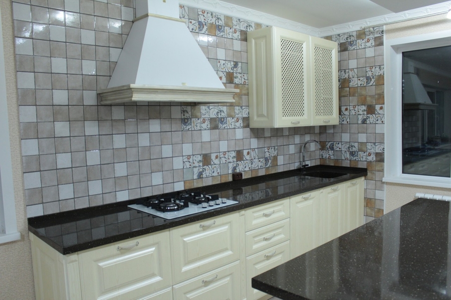 Белый кухонный гарнитур-Кухня МДФ в ПВХ «Модель 495»-фото4