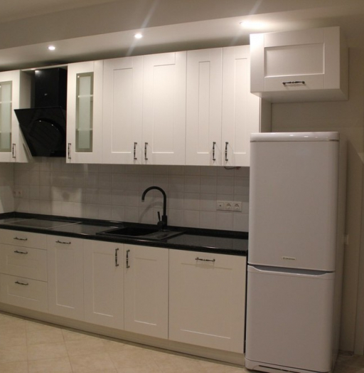 Белый кухонный гарнитур-Кухня из массива «Модель 175»-фото5